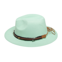 Chokore Chokore American Cowhead Fedora Hat (Light Green)
