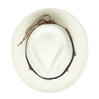 Chokore Chokore American Cowhead Fedora Hat (White)