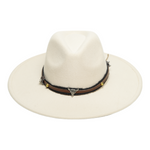 Chokore  Chokore American Cowhead Fedora Hat (Off White)