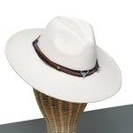 Chokore  Chokore American Cowhead Fedora Hat (Off White)