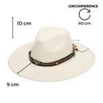 Chokore Chokore American Cowhead Fedora Hat (Off White) 