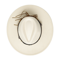 Chokore Chokore American Cowhead Fedora Hat (Off White)