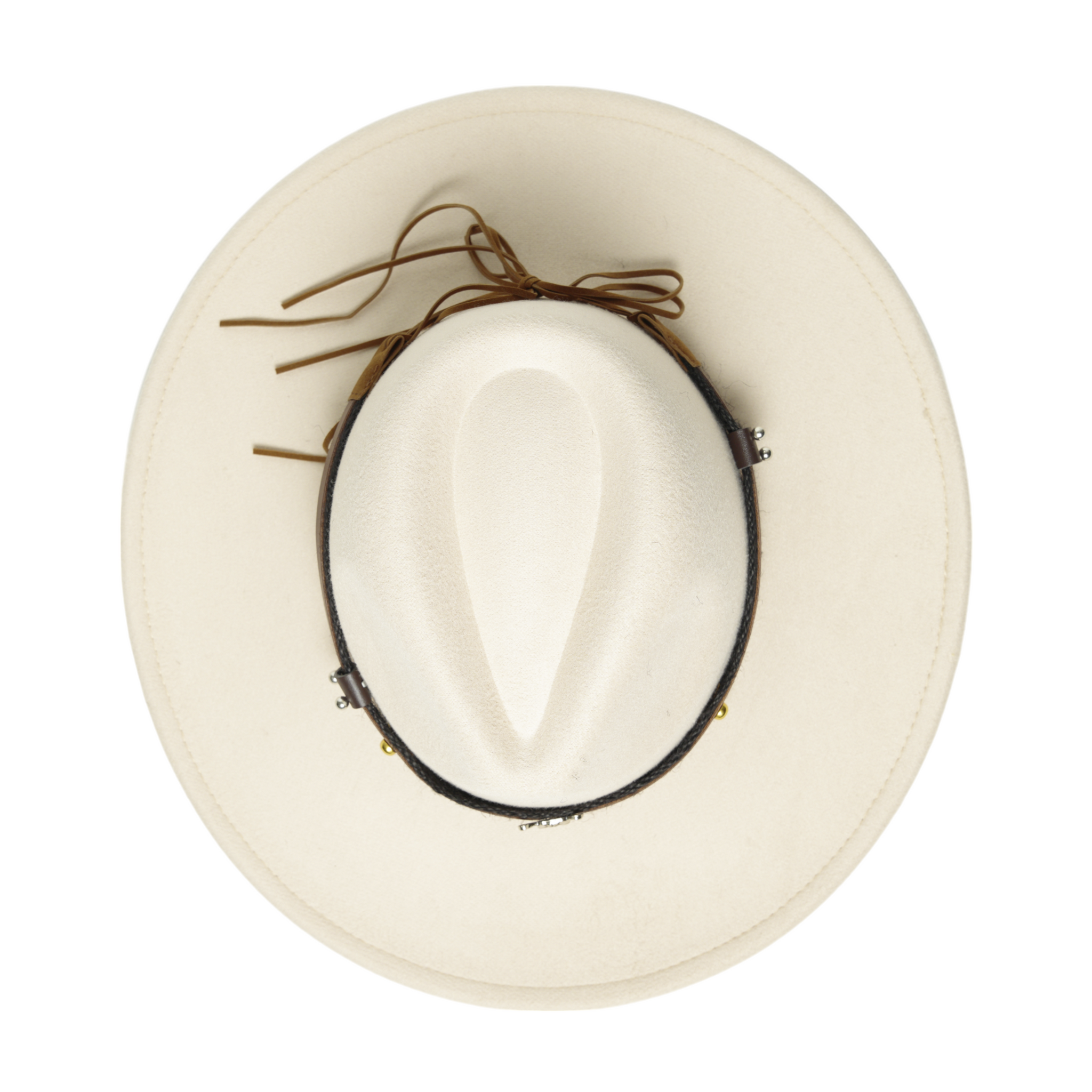 Chokore American Cowhead Fedora Hat (Off White)