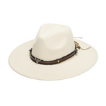 Chokore Chokore American Cowhead Fedora Hat (Off White) 