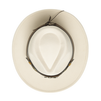 Chokore Chokore cowboy hat with Ox head belt  (Off White)