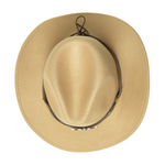 Chokore Chokore cowboy hat with Ox head belt  (Beige) 