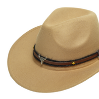 Chokore Chokore American Cowhead cowboy Hat (Beige)