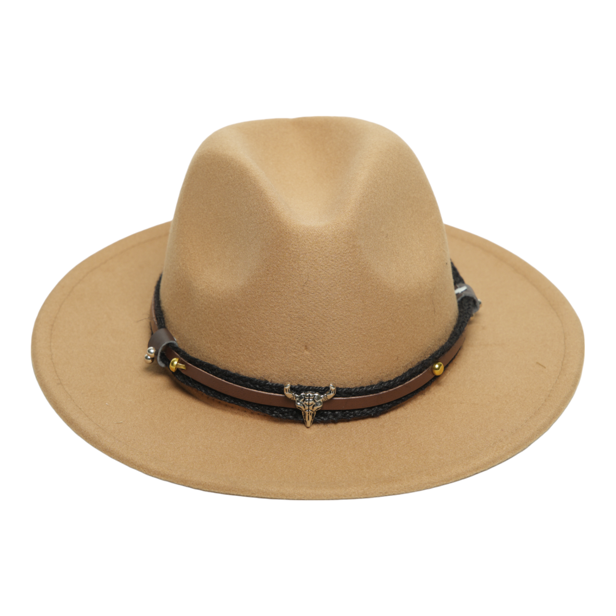 Chokore American Cowhead Fedora Hat (Light Brown)