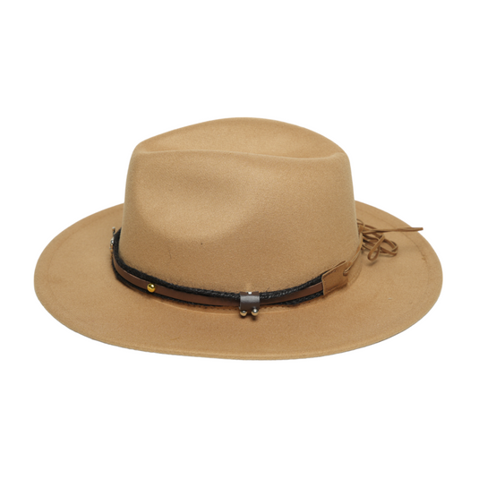 Chokore American Cowhead Fedora Hat (Light Brown)