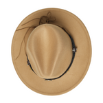 Chokore Chokore American Cowhead Fedora Hat (Light Brown) 