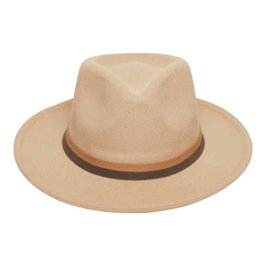 Chokore Fedora Hat with Dual Tone Band (Camel)