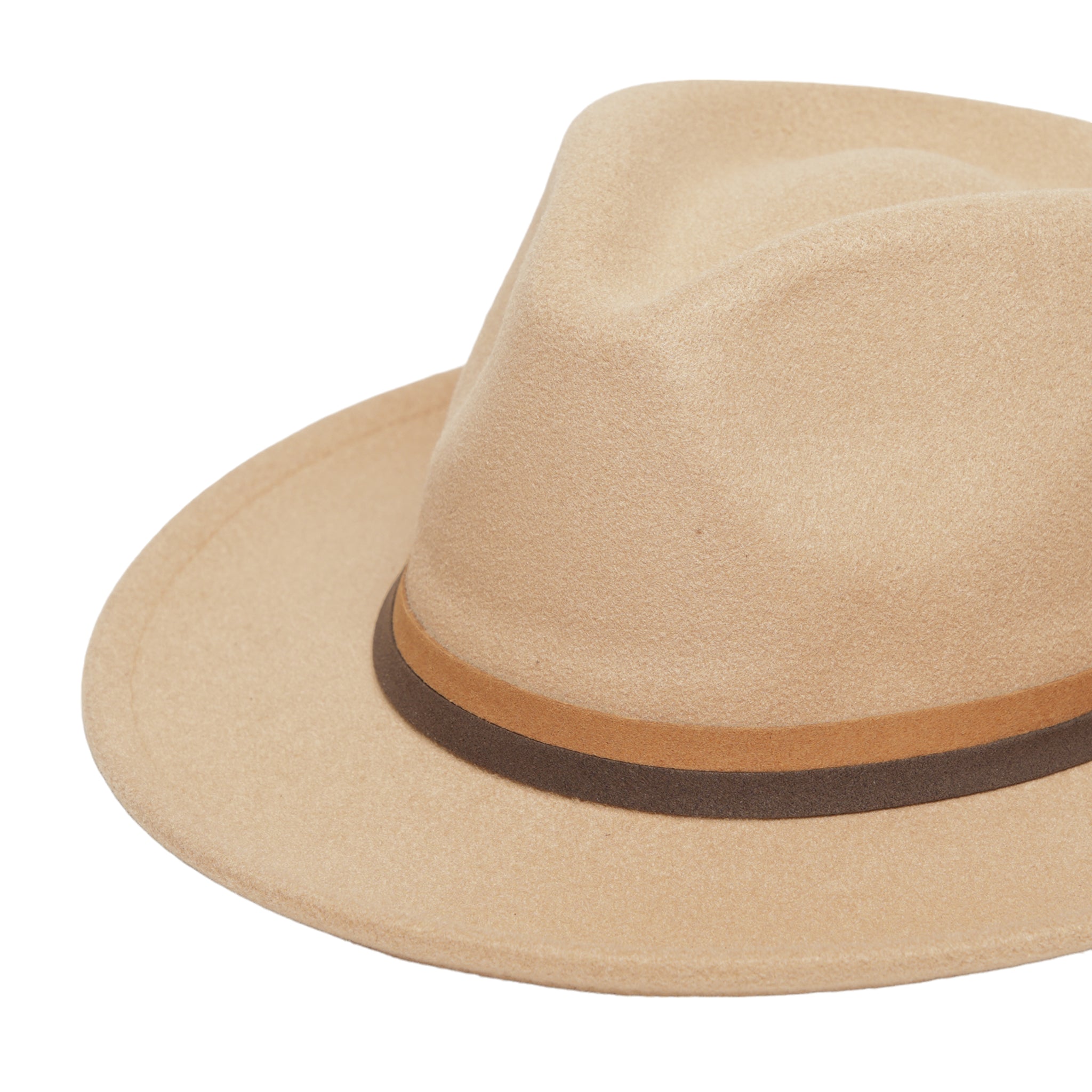 Chokore Fedora Hat with Dual Tone Band (Camel)