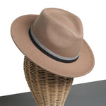 Chokore Chokore Cowboy Hat with Silver Buckle & Belt (Navy Blue) Chokore Fedora Hat with Dual Tone Band (Tan Brown)