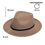 Chokore Chokore Summer Straw Hat (Light Brown) Chokore Fedora Hat with Dual Tone Band (Tan Brown)
