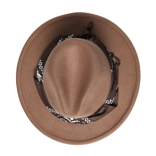 Chokore Boho Chic Fedora Hat (Khaki)