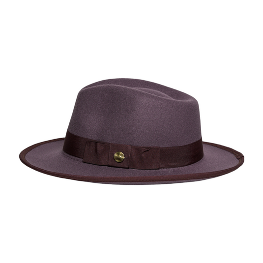 Chokore Vintage Jazz Party Fedora Hat (Purple)