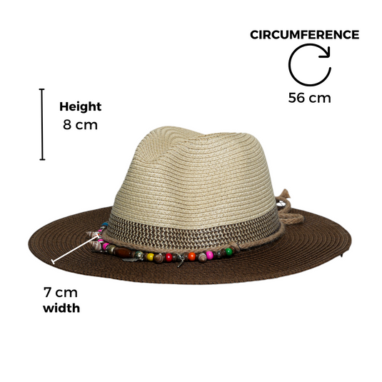 Chokore Coastal Summer Straw Hat (Brown)