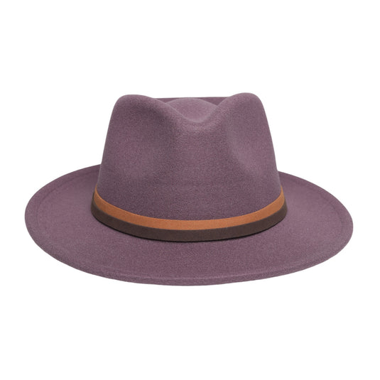 Chokore Fedora Hat with Dual Tone Band (Purple)