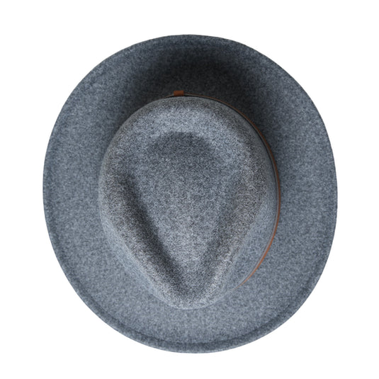 Chokore Fedora Hat with Dual Colour Band (Light Grey)