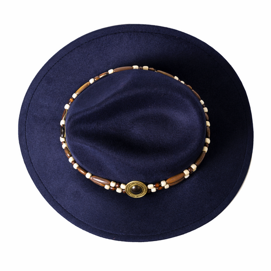 Chokore Cowboy Hat with Belt (Navy)