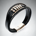 Chokore Natural Agate Gemstone beaded multi-layer Bracelet jewelry, Unisex Chokore Bohemian Braided Bracelet