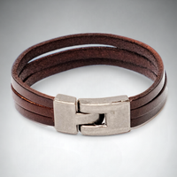 Chokore Chokore Triple Strap Leather Bracelet