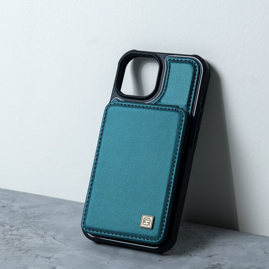 Chokore Leather Metro Wallet Cover (Teal)  for iPhone