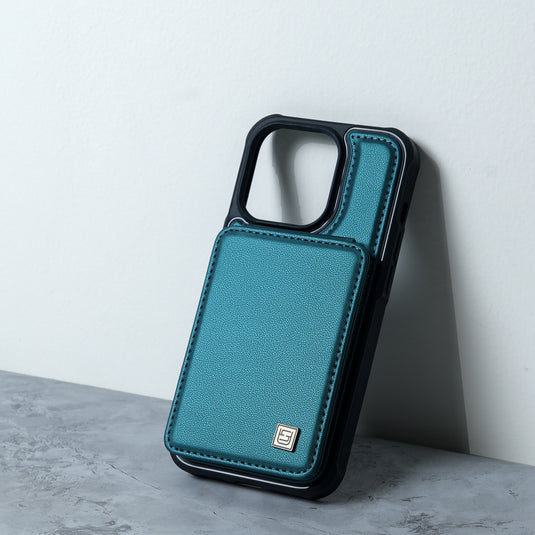 Chokore Leather Metro Wallet Cover (Teal)  for iPhone
