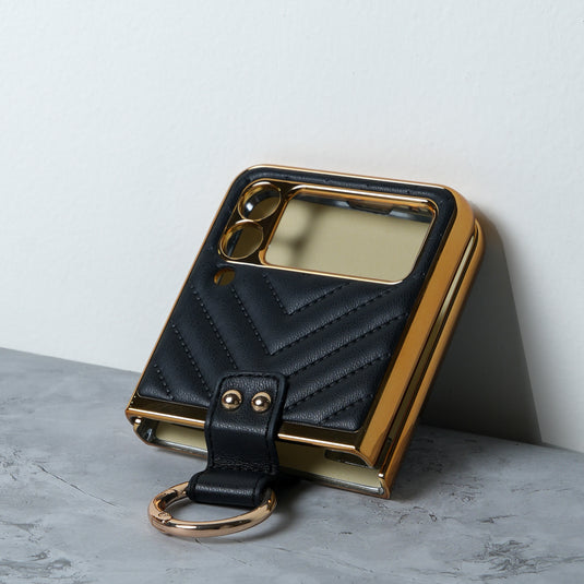 Chokore Aero Cushion Leather Cover (Black) for Samsung