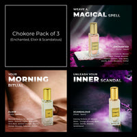Chokore Chokore Perfume Combo Pack of 3 Only For Women (Enchanted, Elixir, & Scandalous) | 3 x 20 ml