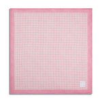 Chokore Chokore Checkered Past (Pink) - Pocket Square & Pink Striped Silk Necktie - Plaids Range 