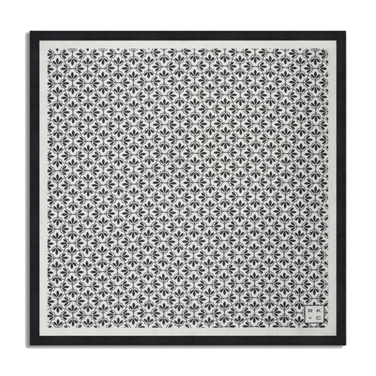 Chokore Chokore Jaali Good (Black) - Pocket Square & Black color silk tie for men 