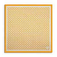 Chokore Chokore Jaali Good (Orange) - Pocket Square & Yellow color silk tie for men
