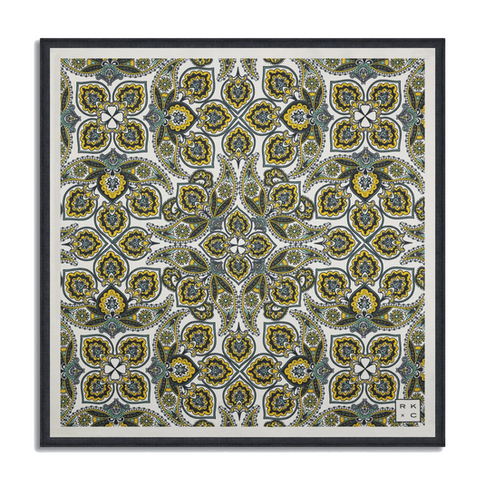 Chokore Gulmarg - Pocket Square & Dark Grey color silk tie for men