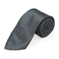 Chokore Chokore Gulmarg - Pocket Square & Dark Grey color silk tie for men