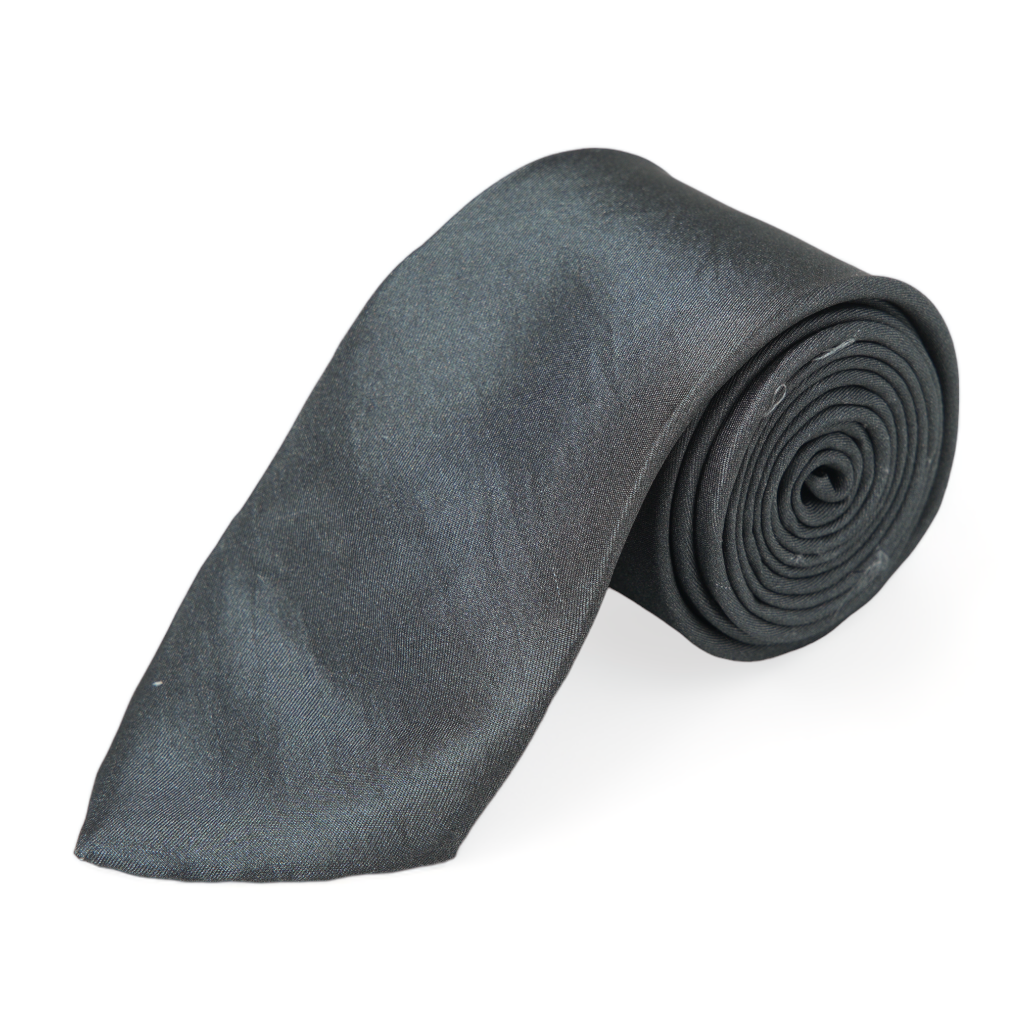 Chokore Gulmarg - Pocket Square & Dark Grey color silk tie for men