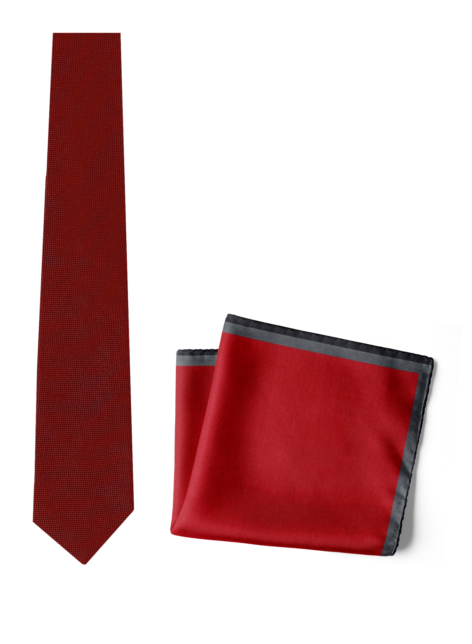 Chokore Garnet - Pocket Square & Chili - Necktie