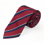 Chokore Chokore Garnet - Pocket Square & Chokore Repp Tie (Red) Necktie 