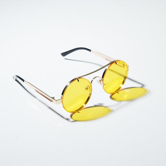 Chokore Retro Polarized Sunglasses (Yellow & Golden)