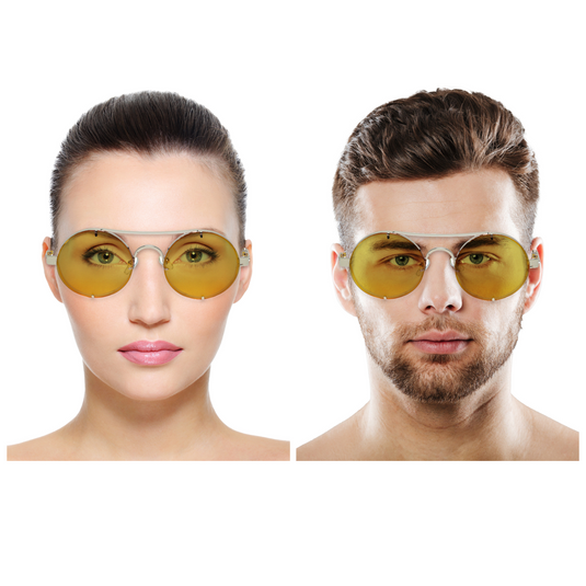 Chokore Retro Polarized Sunglasses (Yellow & Golden)