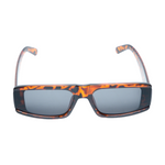 Chokore Chokore Retro Polarized Sunglasses (Black & Silver) Chokore Rectangular Sunglasses with Thick Temple (Leopard)