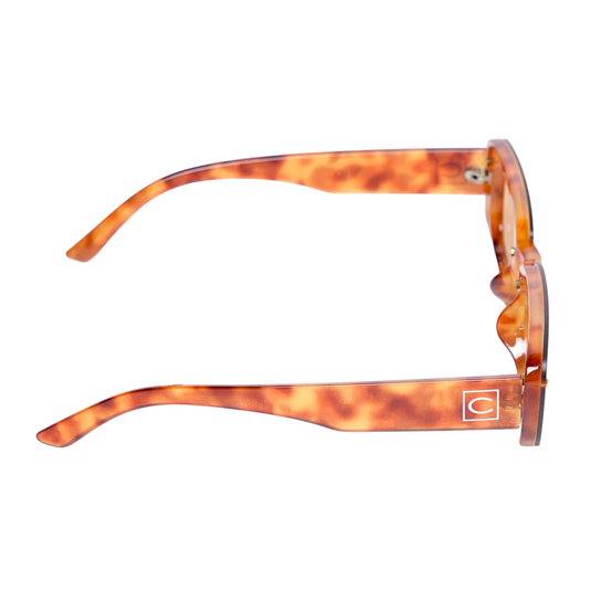 Chokore Rectangular Sunglasses with UV 400 Protection (Leopard)