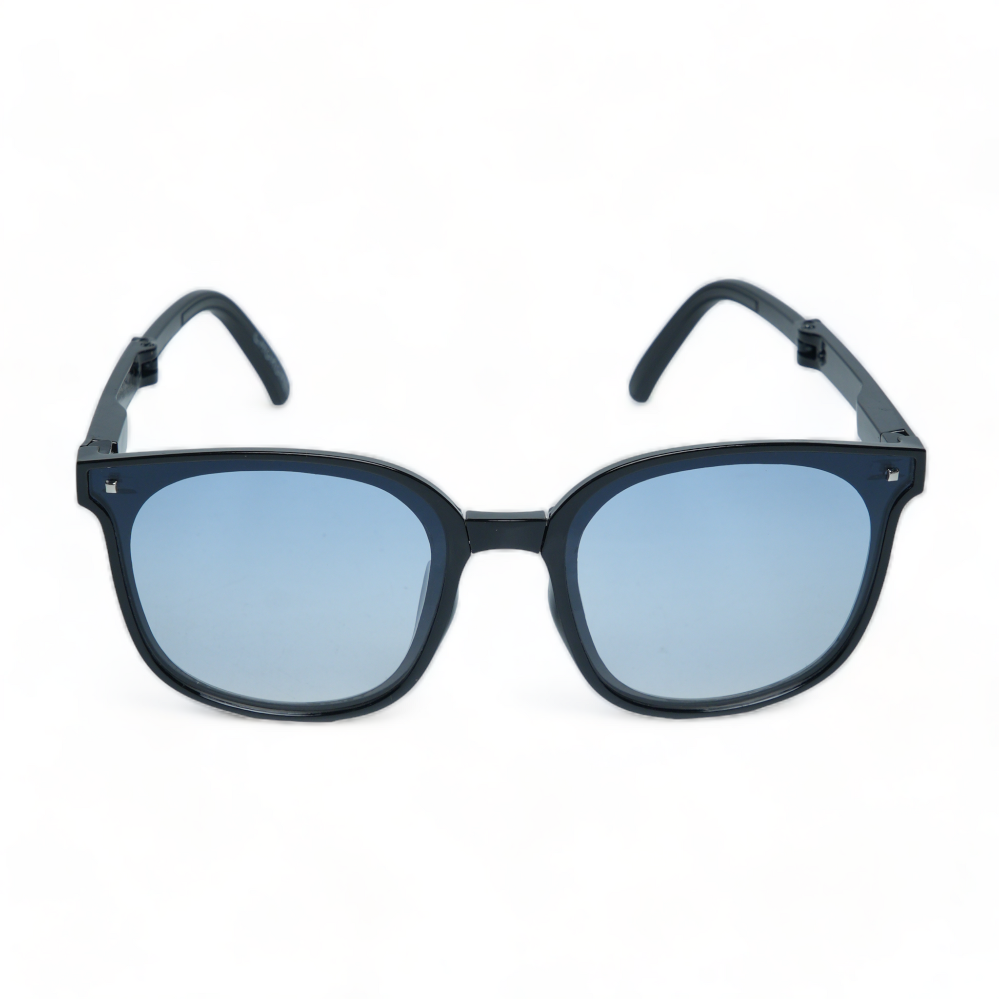 Chokore Stylish Folding Sunglasses with UV 400 Protection (Black & Blue)