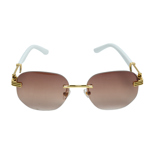 Chokore Rimless Carter Sunglasses( Brown)