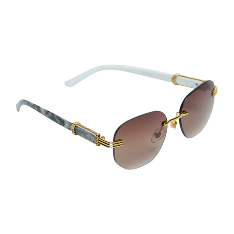 Chokore Rimless Carter Sunglasses Brown