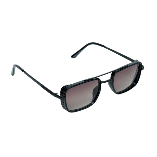 Chokore Double Bridge Sunglasses with UV 400 Protection (Black & Brown)