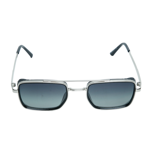 Chokore Chokore Double Bridge Sunglasses with UV 400 Protection (Green & Silver) 
