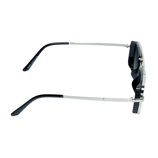 Chokore Chokore Double Bridge Sunglasses with UV 400 Protection (Green & Silver) 