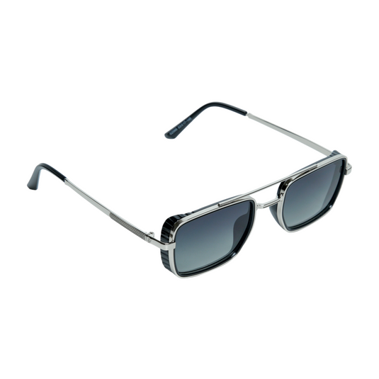Chokore Chokore Double Bridge Sunglasses with UV 400 Protection (Green & Silver) 
