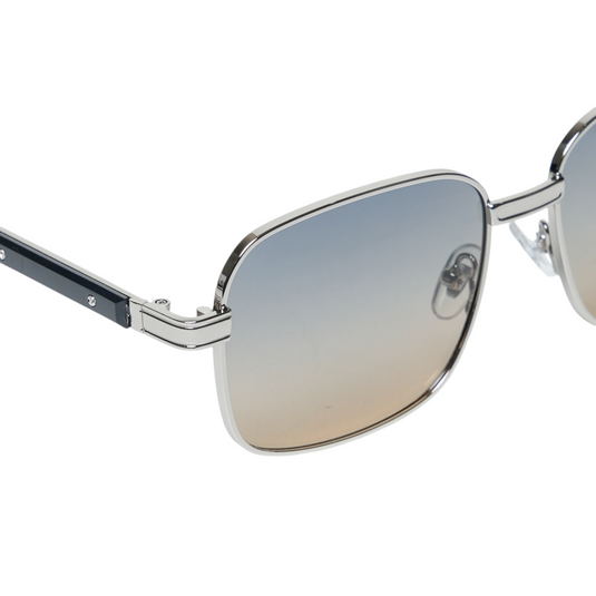 Chokore Rectangular Ombre Sunglasses (Teal & Gold)